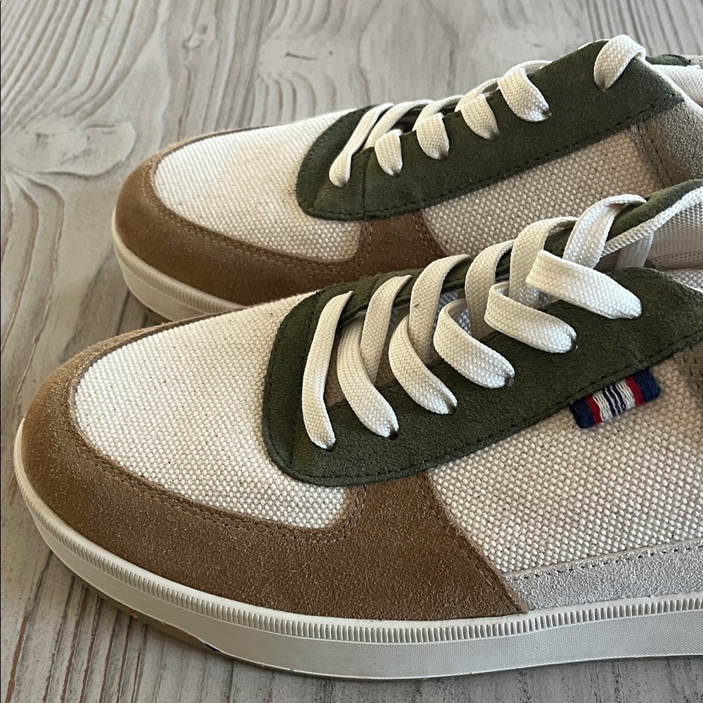 Seavees Cardinal Lace-Up Sneakers olive green, khaki and tan mens size 13 - Picture 8 of 15